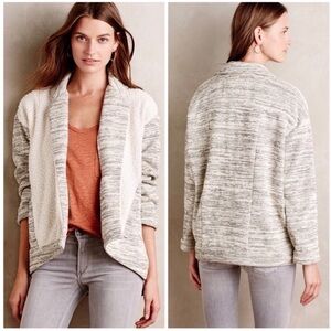 3/$25 Anthropologie Saturday Sunday Moelleux Teddy Marled Open Front Jacket